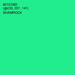 #21ED8D - Shamrock Color Image