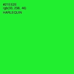 #21EE2E - Harlequin Color Image