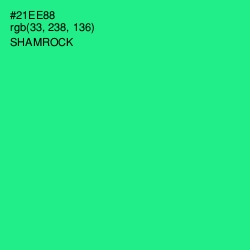 #21EE88 - Shamrock Color Image