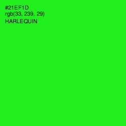 #21EF1D - Harlequin Color Image