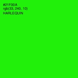 #21F00A - Harlequin Color Image