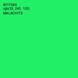 #21F066 - Malachite Color Image