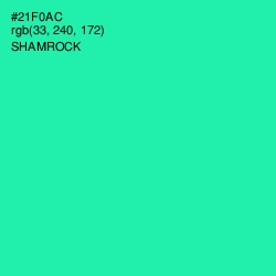 #21F0AC - Shamrock Color Image