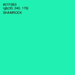 #21F0B3 - Shamrock Color Image