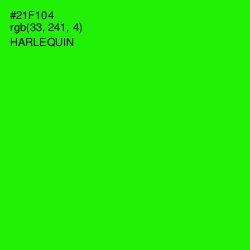 #21F104 - Harlequin Color Image