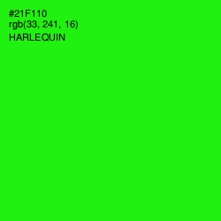 #21F110 - Harlequin Color Image