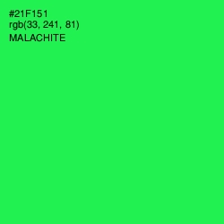 #21F151 - Malachite Color Image
