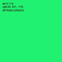#21F170 - Spring Green Color Image
