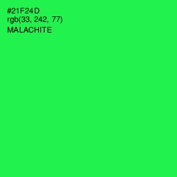 #21F24D - Malachite Color Image