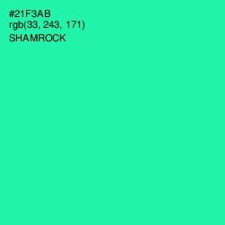 #21F3AB - Shamrock Color Image