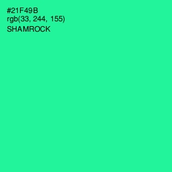 #21F49B - Shamrock Color Image
