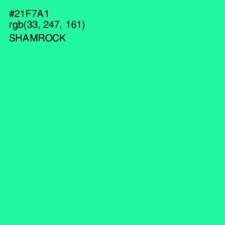 #21F7A1 - Shamrock Color Image