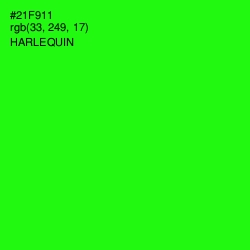 #21F911 - Harlequin Color Image