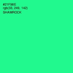 #21F98E - Shamrock Color Image
