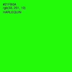 #21FB0A - Harlequin Color Image