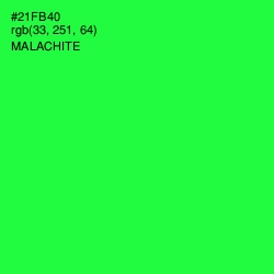 #21FB40 - Malachite Color Image