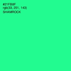 #21FB8F - Shamrock Color Image