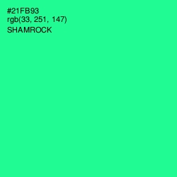 #21FB93 - Shamrock Color Image