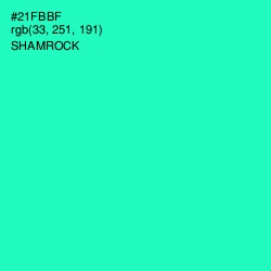 #21FBBF - Shamrock Color Image