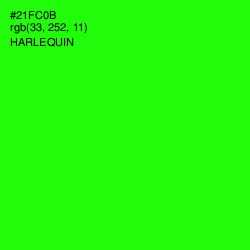 #21FC0B - Harlequin Color Image