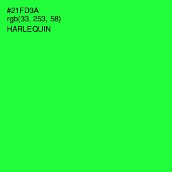 #21FD3A - Harlequin Color Image