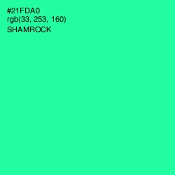 #21FDA0 - Shamrock Color Image