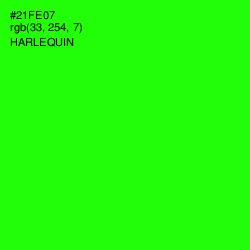 #21FE07 - Harlequin Color Image