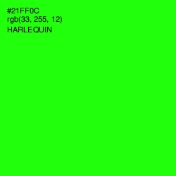 #21FF0C - Harlequin Color Image