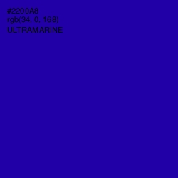 #2200A8 - Ultramarine Color Image