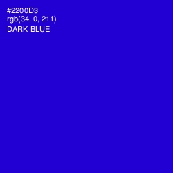 #2200D3 - Dark Blue Color Image