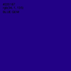 #220187 - Blue Gem Color Image