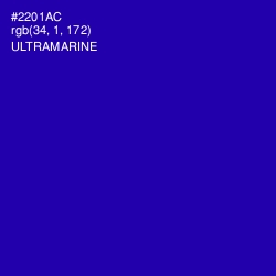 #2201AC - Ultramarine Color Image