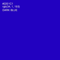 #2201C1 - Dark Blue Color Image
