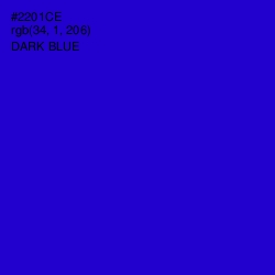 #2201CE - Dark Blue Color Image