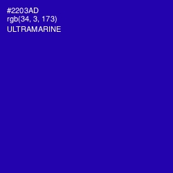 #2203AD - Ultramarine Color Image