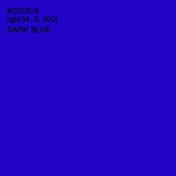 #2203C8 - Dark Blue Color Image