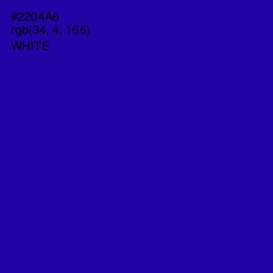 #2204A6 - Ultramarine Color Image