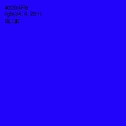 #2204FB - Blue Color Image