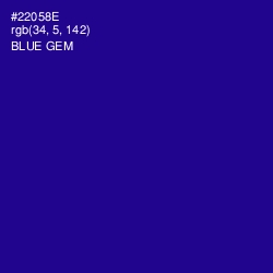 #22058E - Blue Gem Color Image
