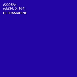 #2205A4 - Ultramarine Color Image