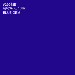 #22068B - Blue Gem Color Image