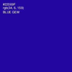 #22069F - Blue Gem Color Image