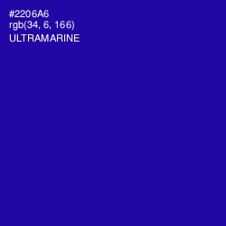 #2206A6 - Ultramarine Color Image