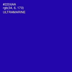 #2206AA - Ultramarine Color Image