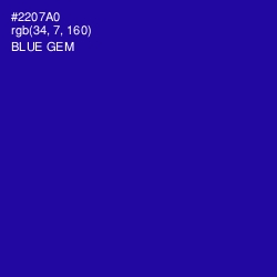 #2207A0 - Blue Gem Color Image