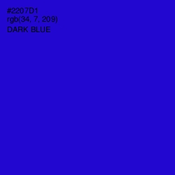 #2207D1 - Dark Blue Color Image