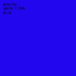 #2207EE - Blue Color Image