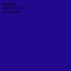 #22088C - Blue Gem Color Image