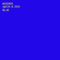 #2208E6 - Blue Color Image