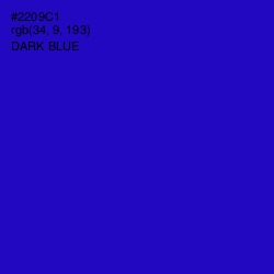 #2209C1 - Dark Blue Color Image